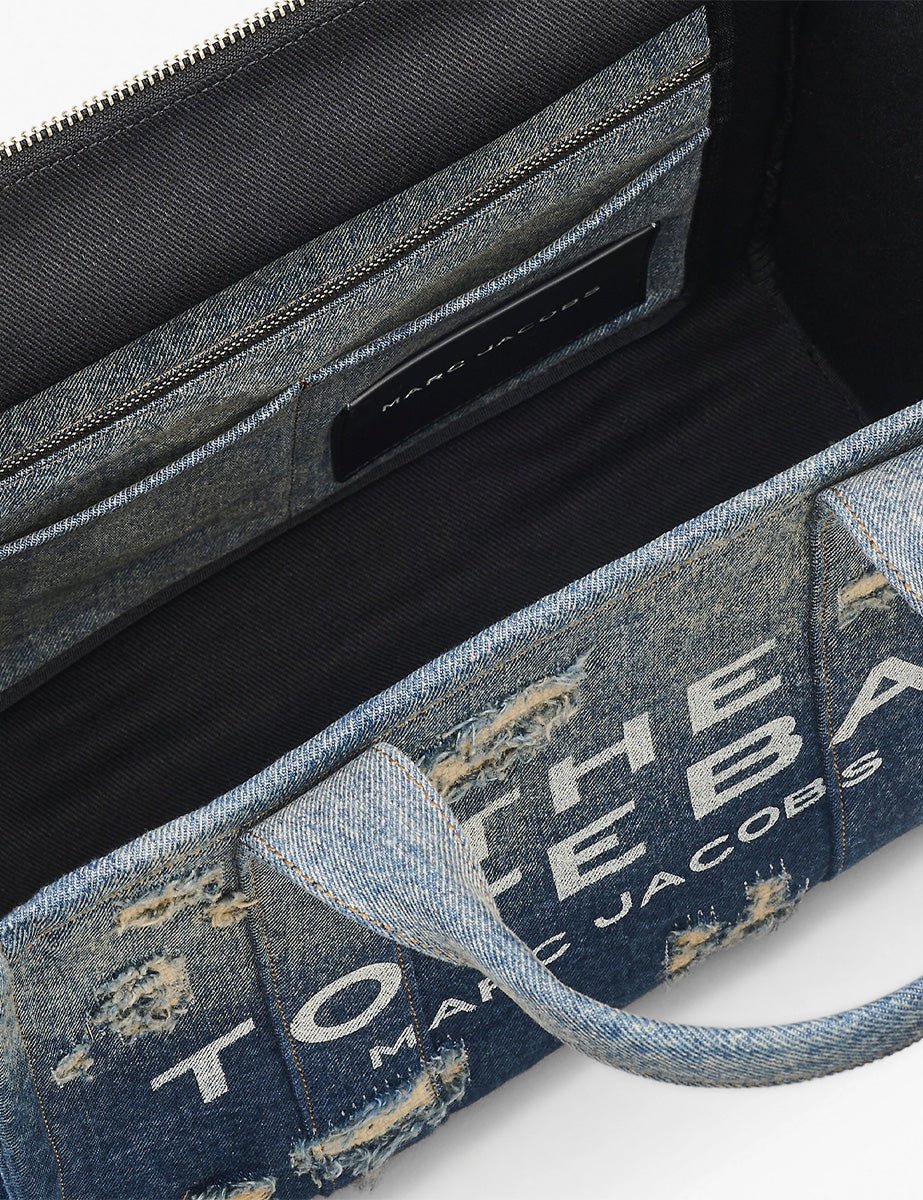 medium tote bag denim punk indigo - marc jacobs - shopper