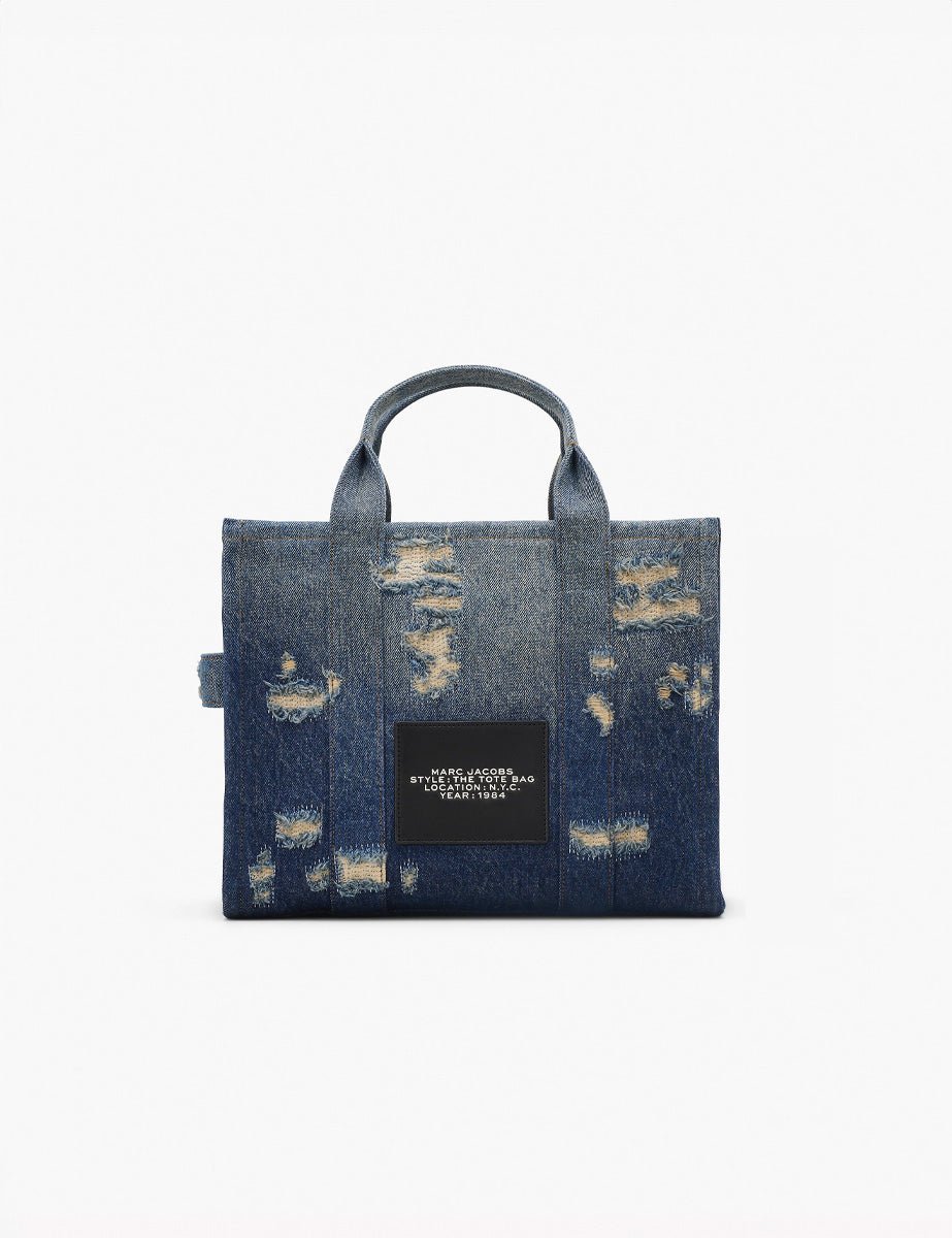 medium tote bag denim punk indigo - marc jacobs - shopper