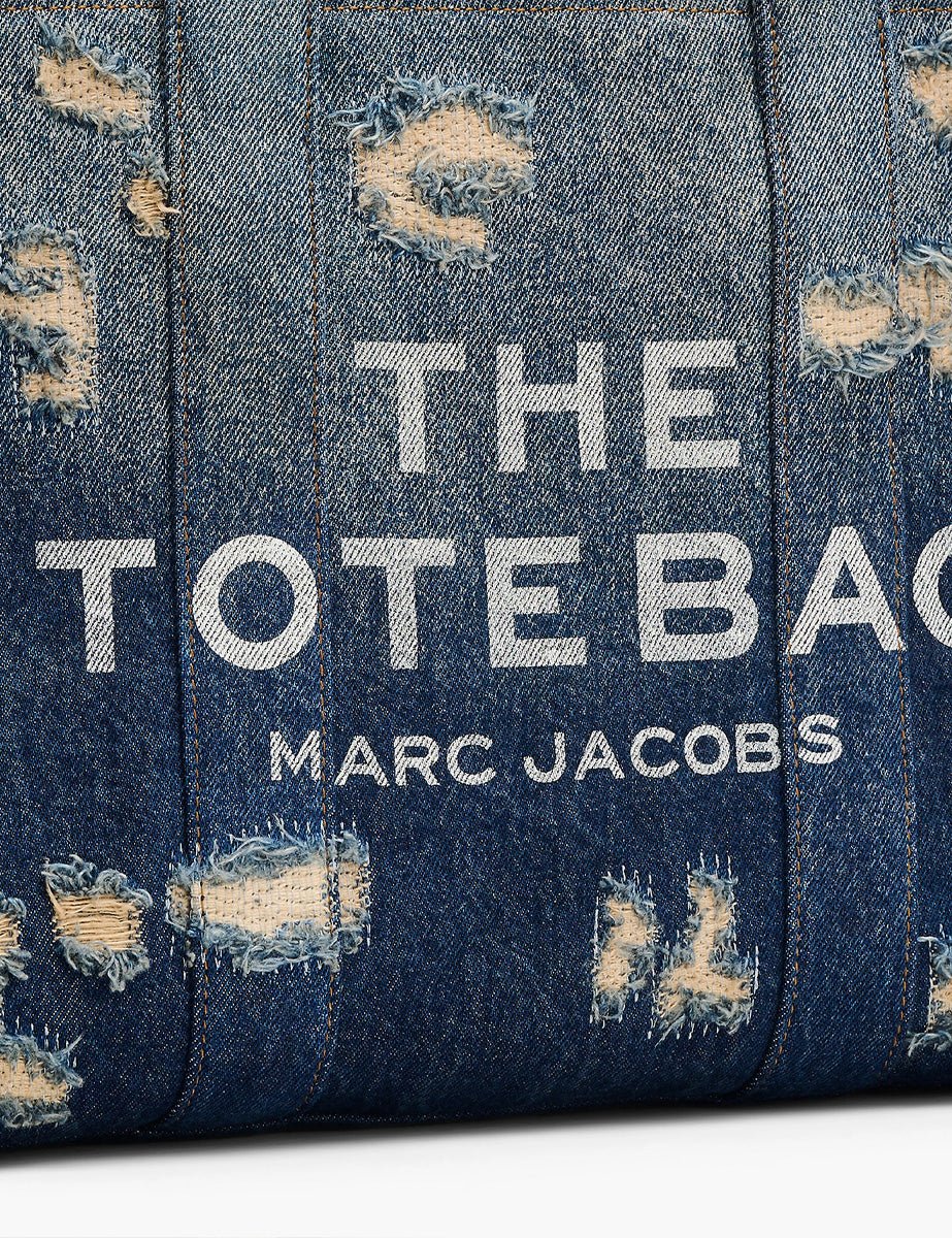 medium tote bag denim punk indigo - marc jacobs - shopper