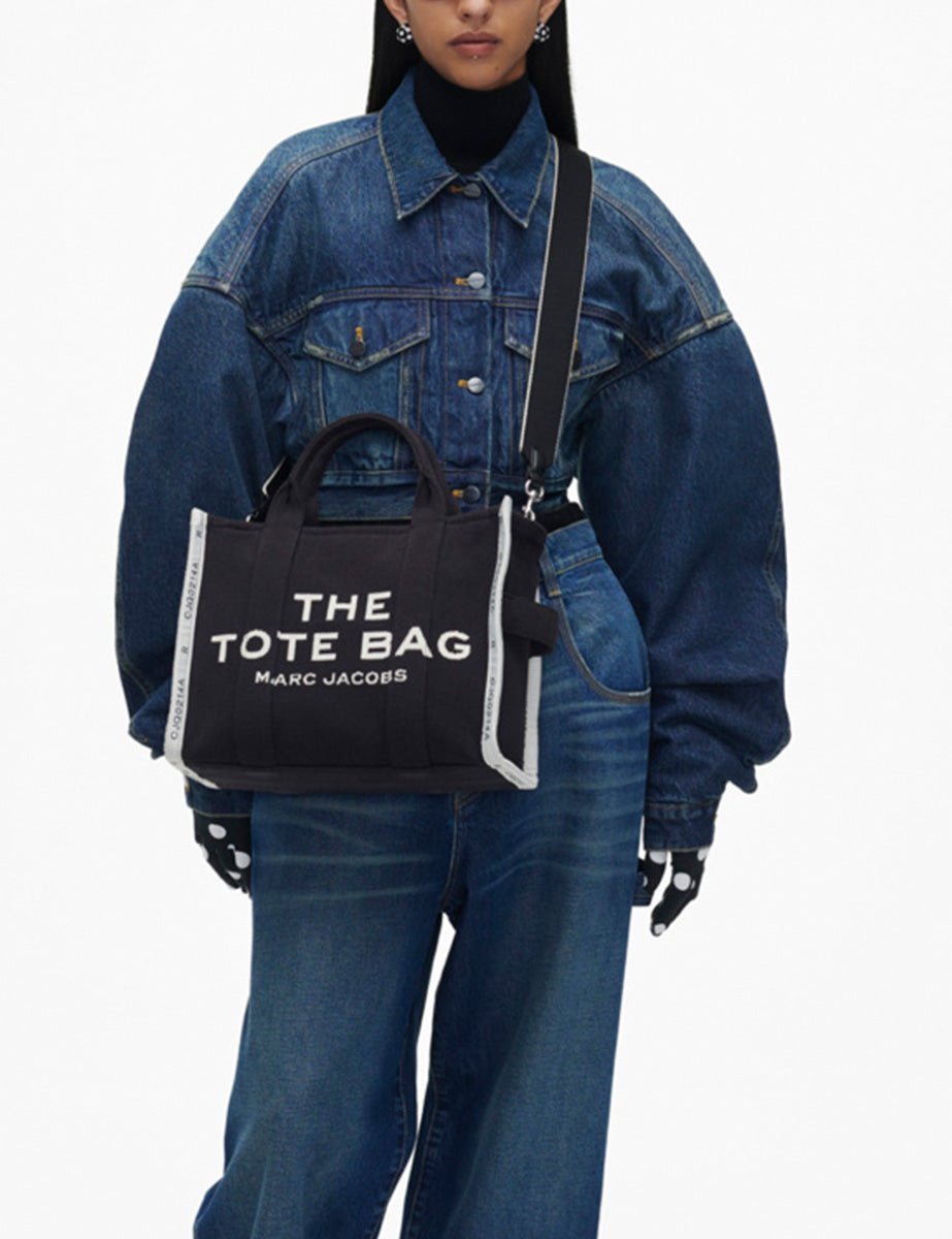 medium tote bag jacquard nero - marc jacobs - shopper