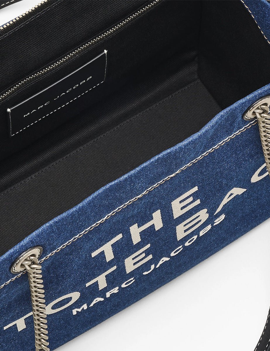 medium tote bag jeans dark wash - marc jacobs - shopper