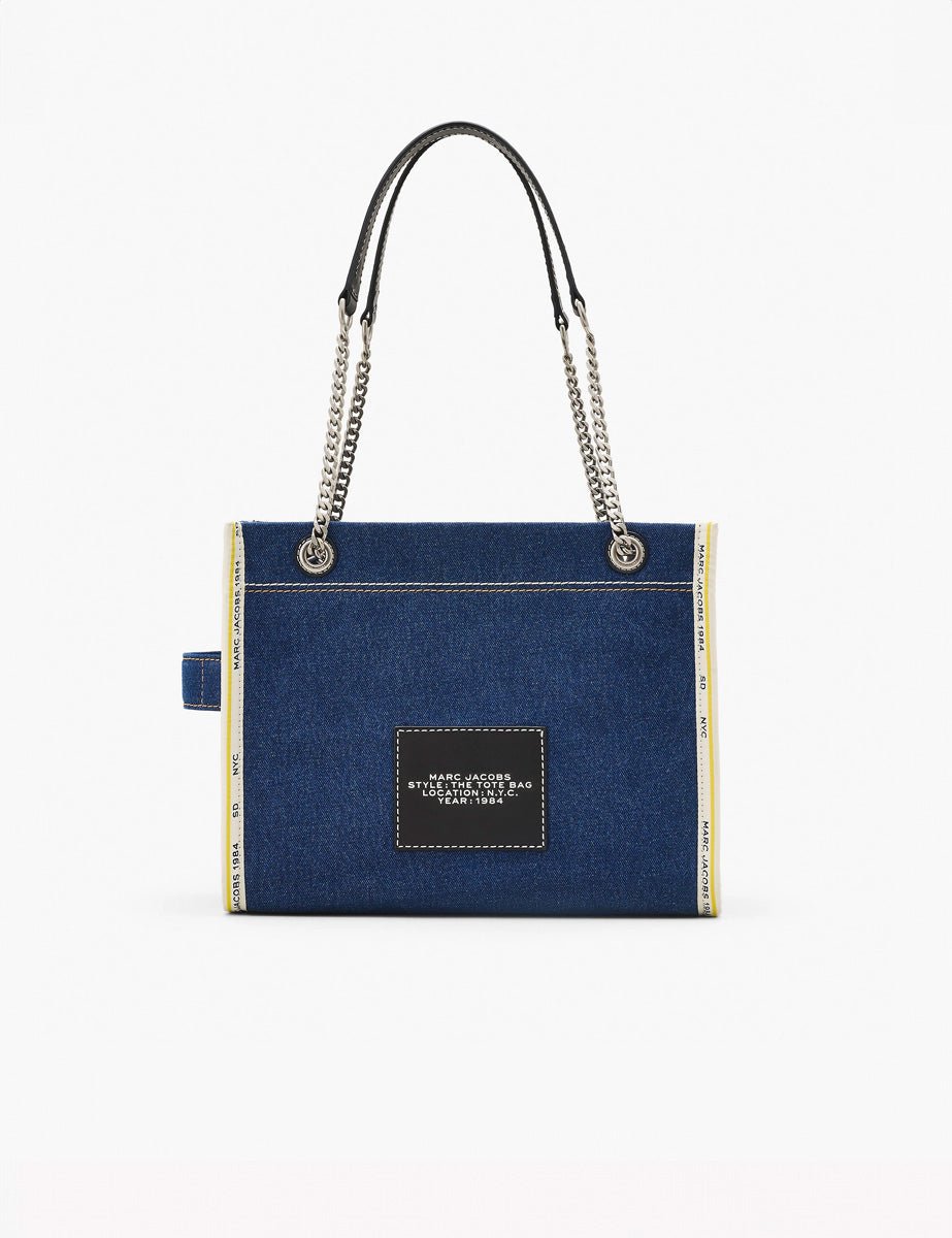 medium tote bag jeans dark wash - marc jacobs - shopper