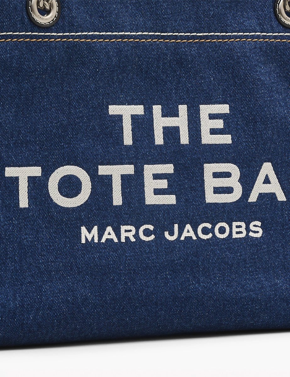 medium tote bag jeans dark wash - marc jacobs - shopper