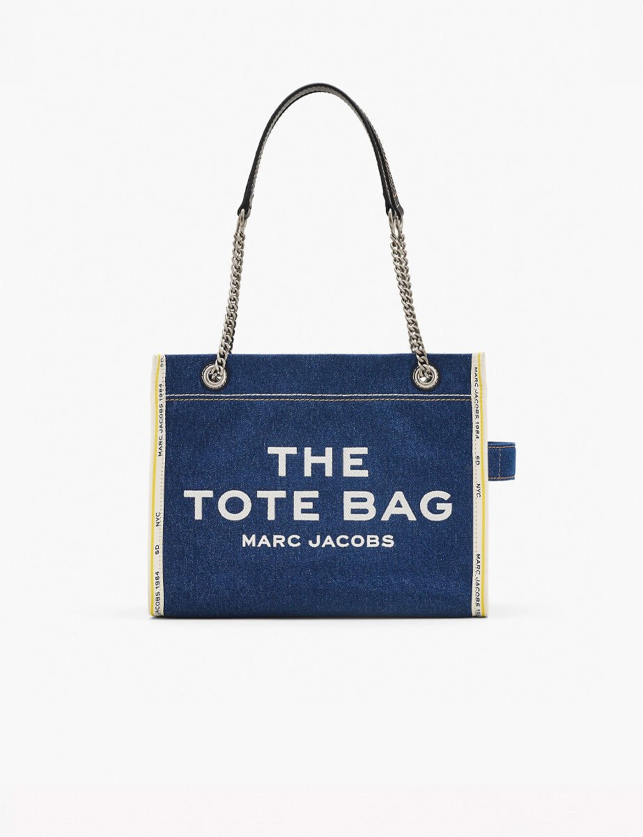 medium tote bag jeans dark wash - marc jacobs - shopper