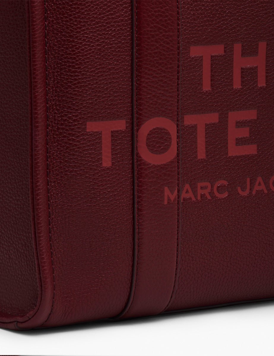 medium tote bag leather cherry - marc jacobs - shopper