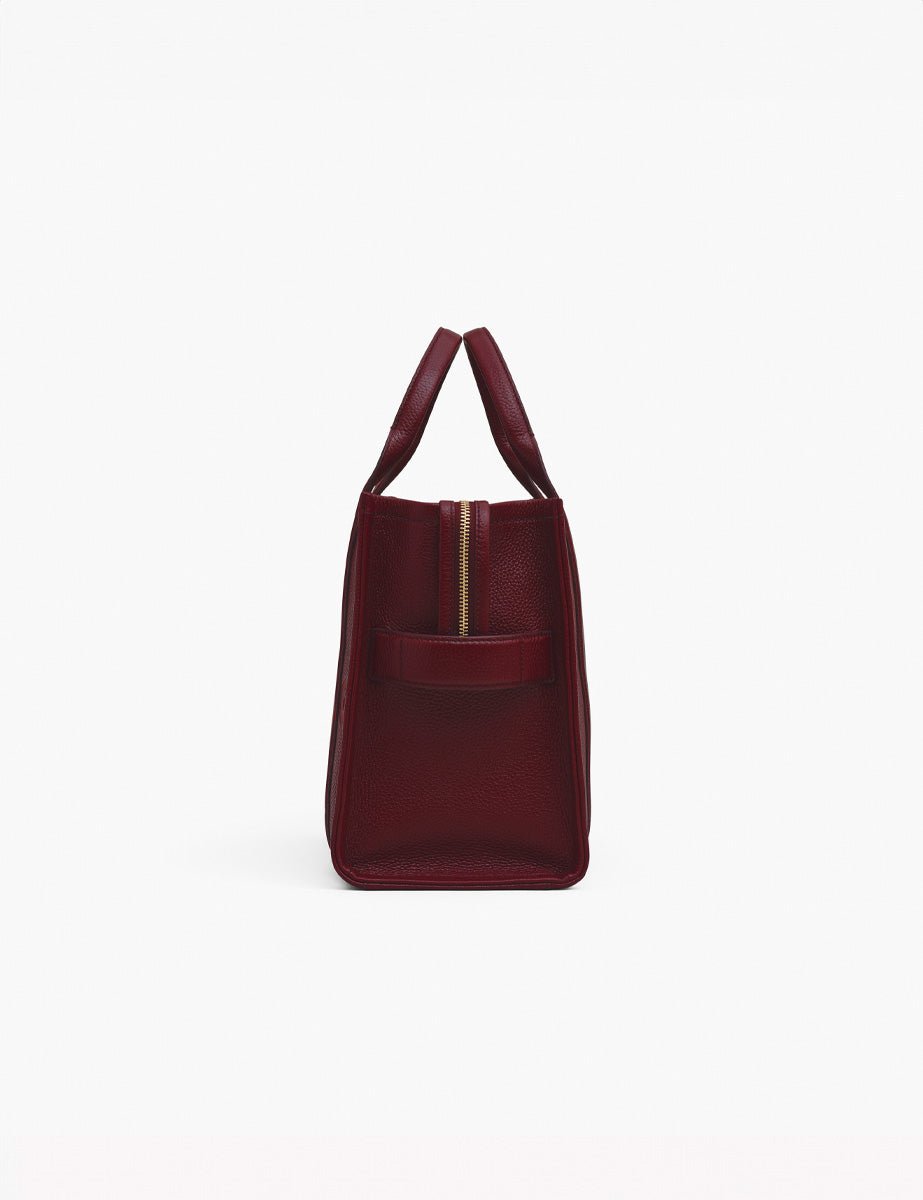 medium tote bag leather cherry - marc jacobs - shopper