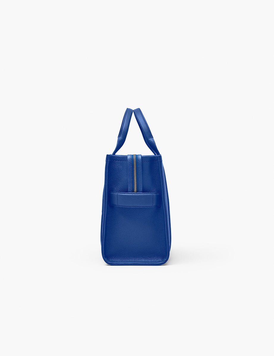 medium tote bag leather cobalt - marc jacobs - shopper
