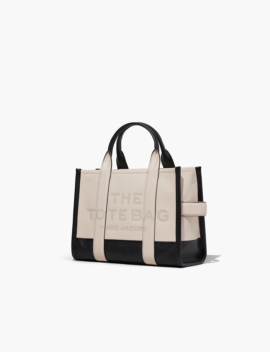 medium tote bag leather ivory multi - marc jacobs - shopper
