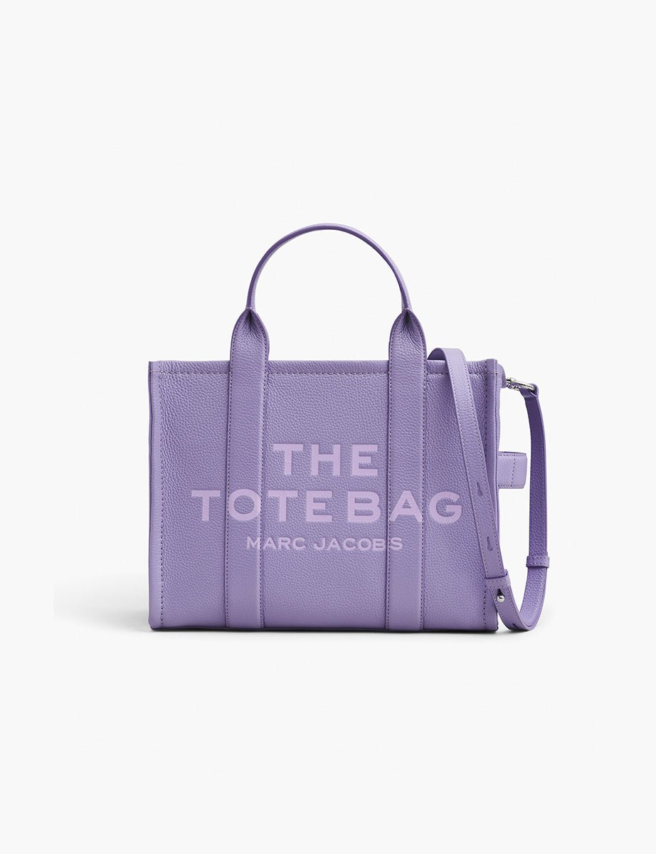 medium tote bag leather lavender - marc jacobs - shopper