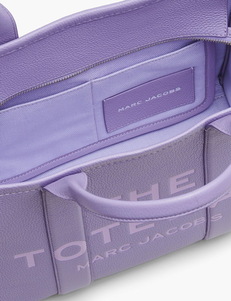 medium tote bag leather lavender - marc jacobs - shopper