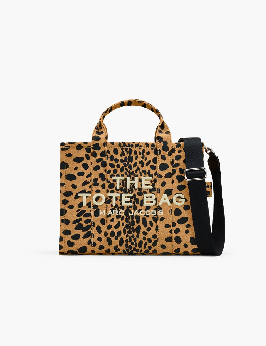 medium tote bag maculata canvas black multi - marc jacobs - shopper