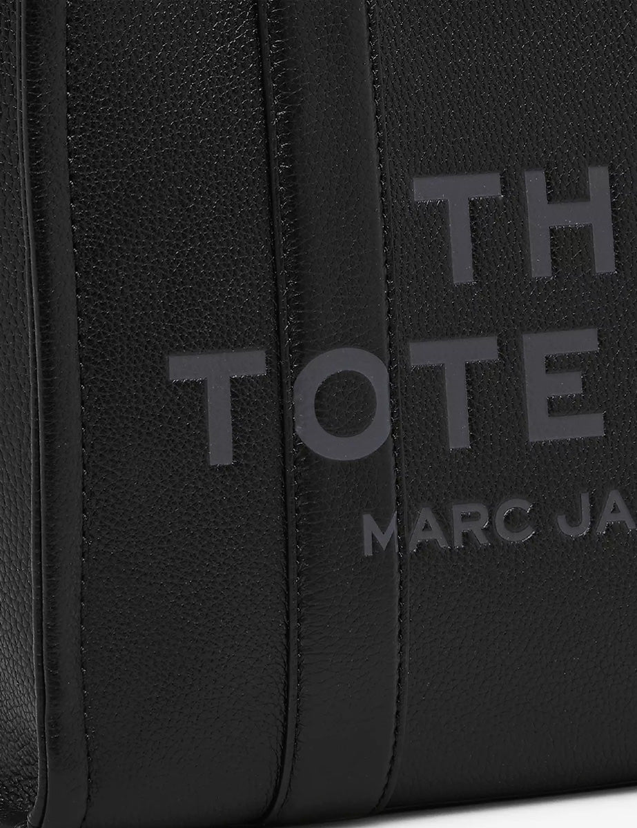 medium tote bag pelle nero - marc jacobs - shopper