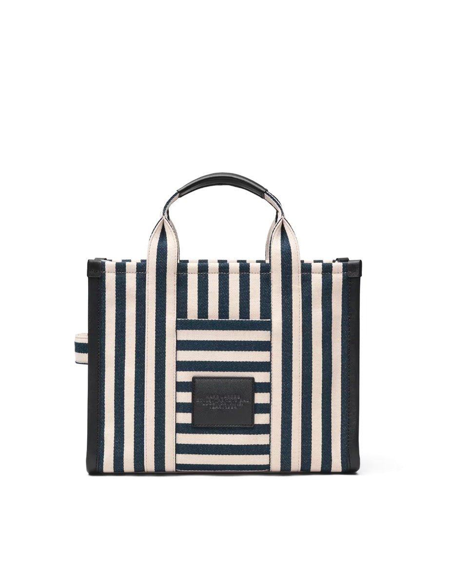medium tote bag stripes blu sea - marc jacobs - shopper