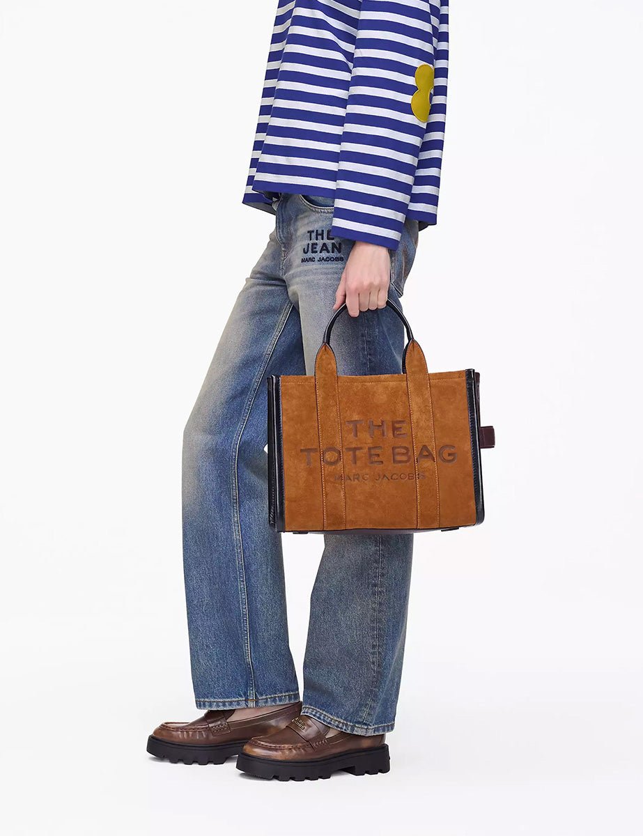 medium tote bag suede copper - marc jacobs - shopper