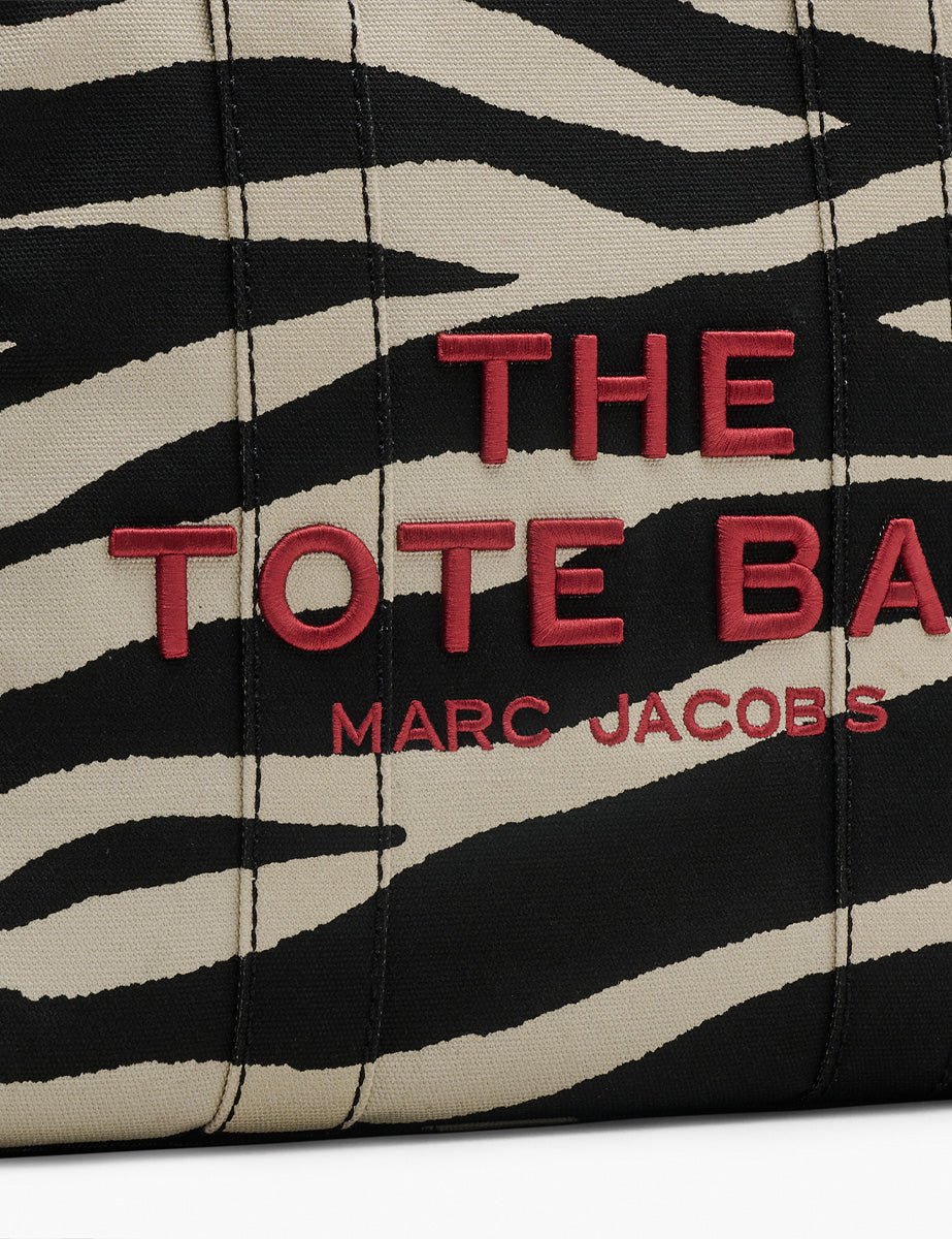 medium tote bag zebrato black white - marc jacobs - shopper