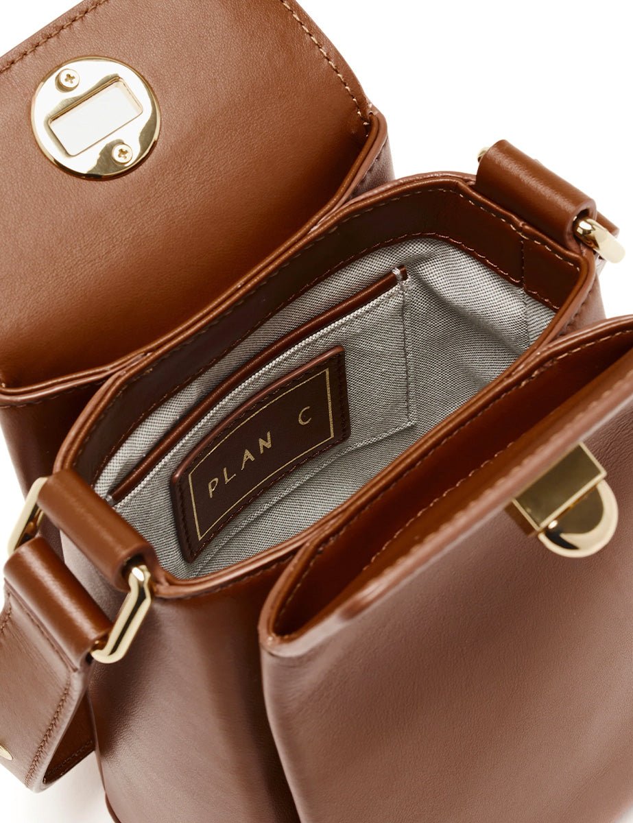mini bag cuoio - plan c - clutch