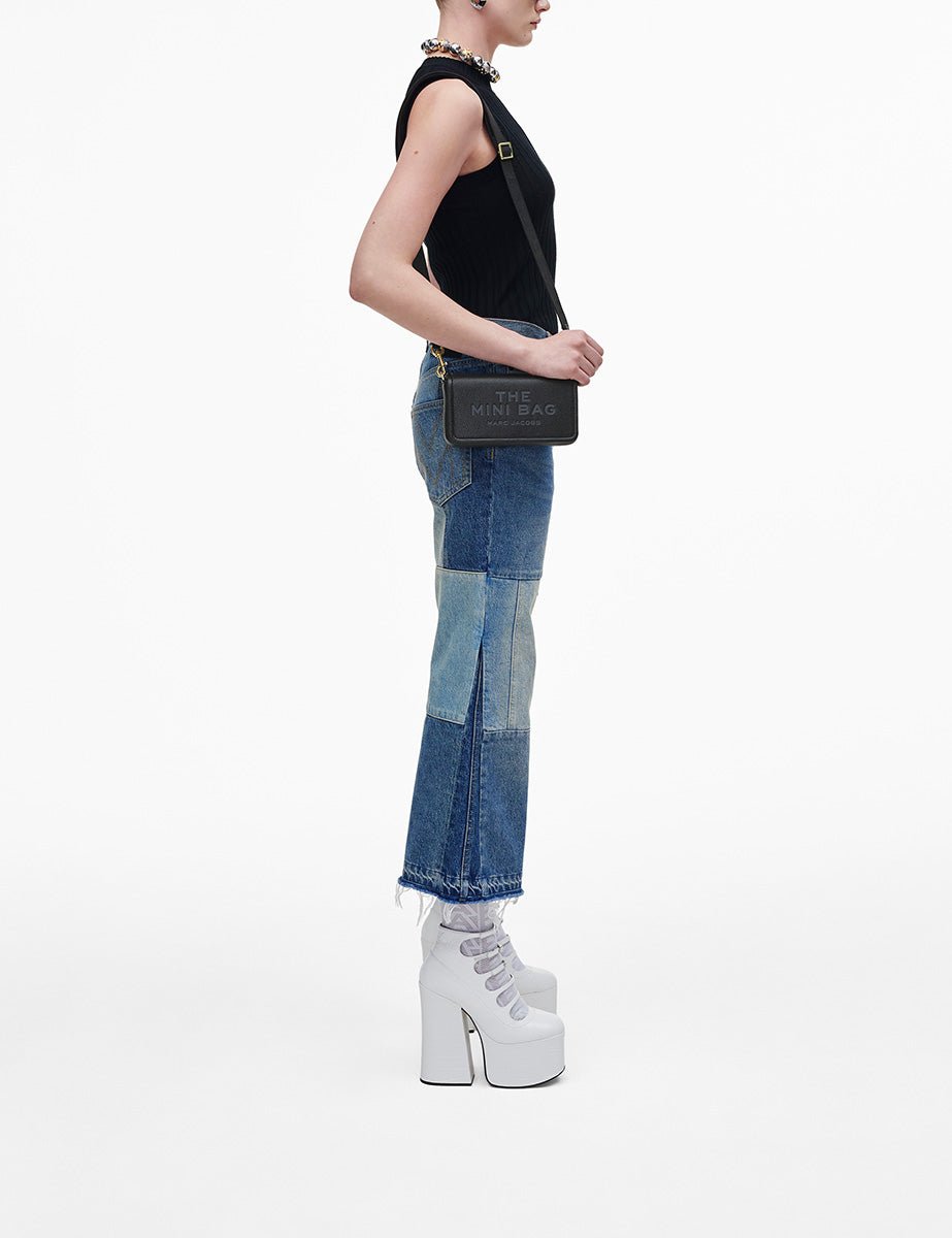 mini bag leather nero - marc jacobs - clutch