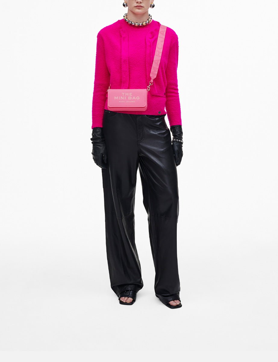 mini bag leather petal pink - marc jacobs - clutch