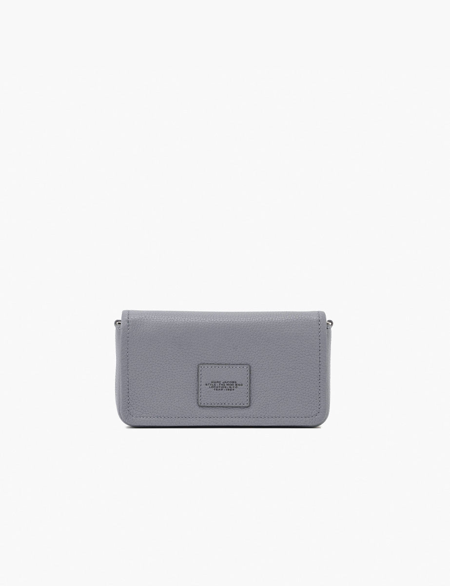 mini bag leather wolf grey - marc jacobs - clutch