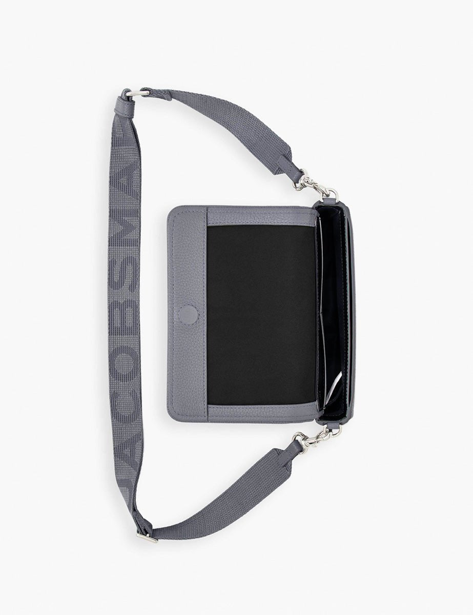 mini bag leather wolf grey - marc jacobs - clutch