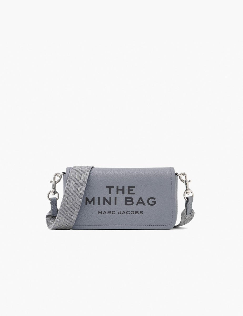 mini bag leather wolf grey - marc jacobs - clutch