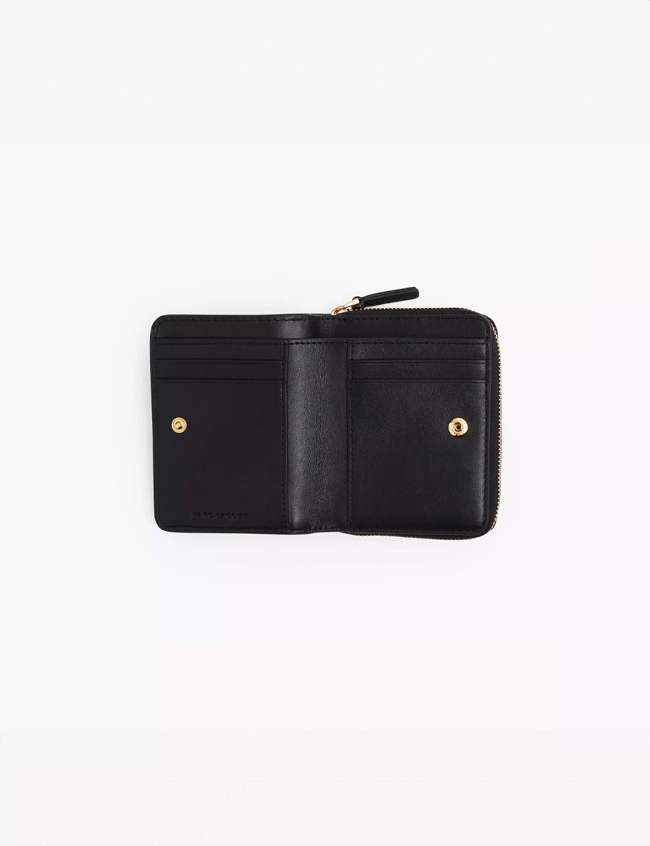 mini compact wallet nero - marc jacobs - portafogli