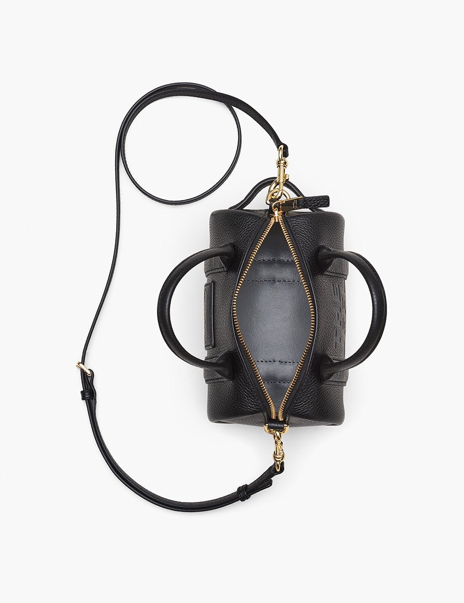 mini duffle leather nero - marc jacobs - shopper