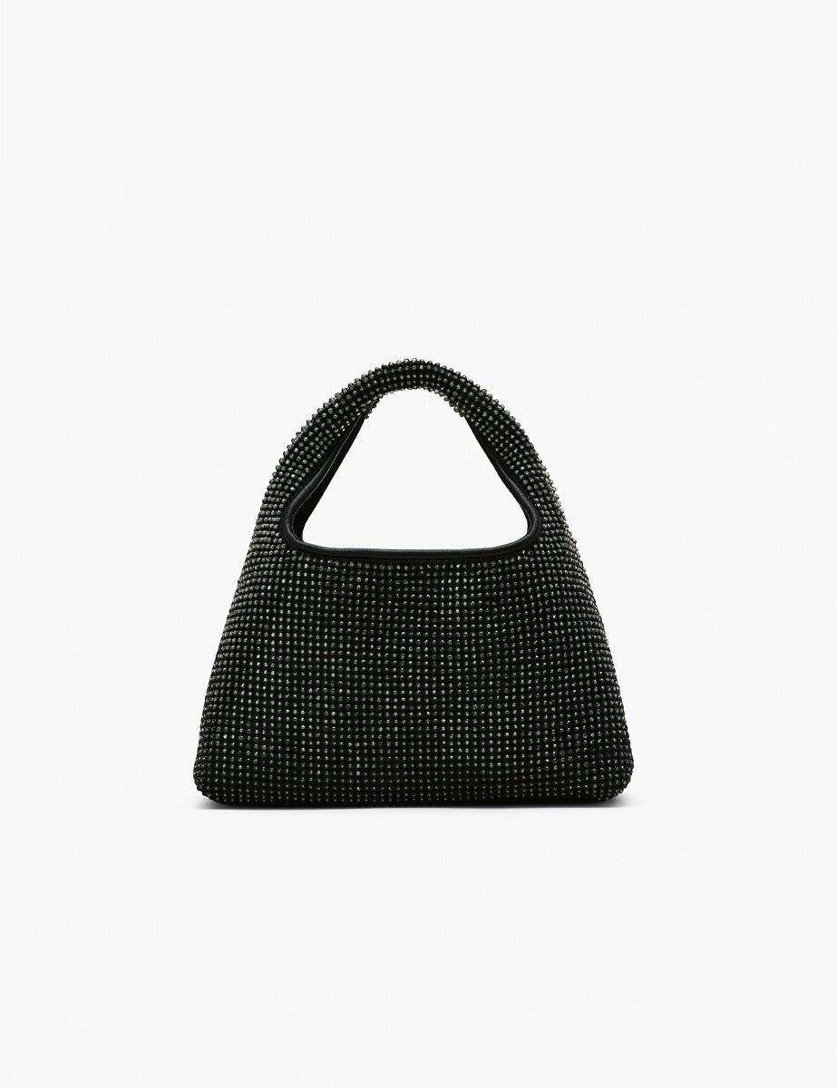 mini sack bag strass nero - marc jacobs - shopper