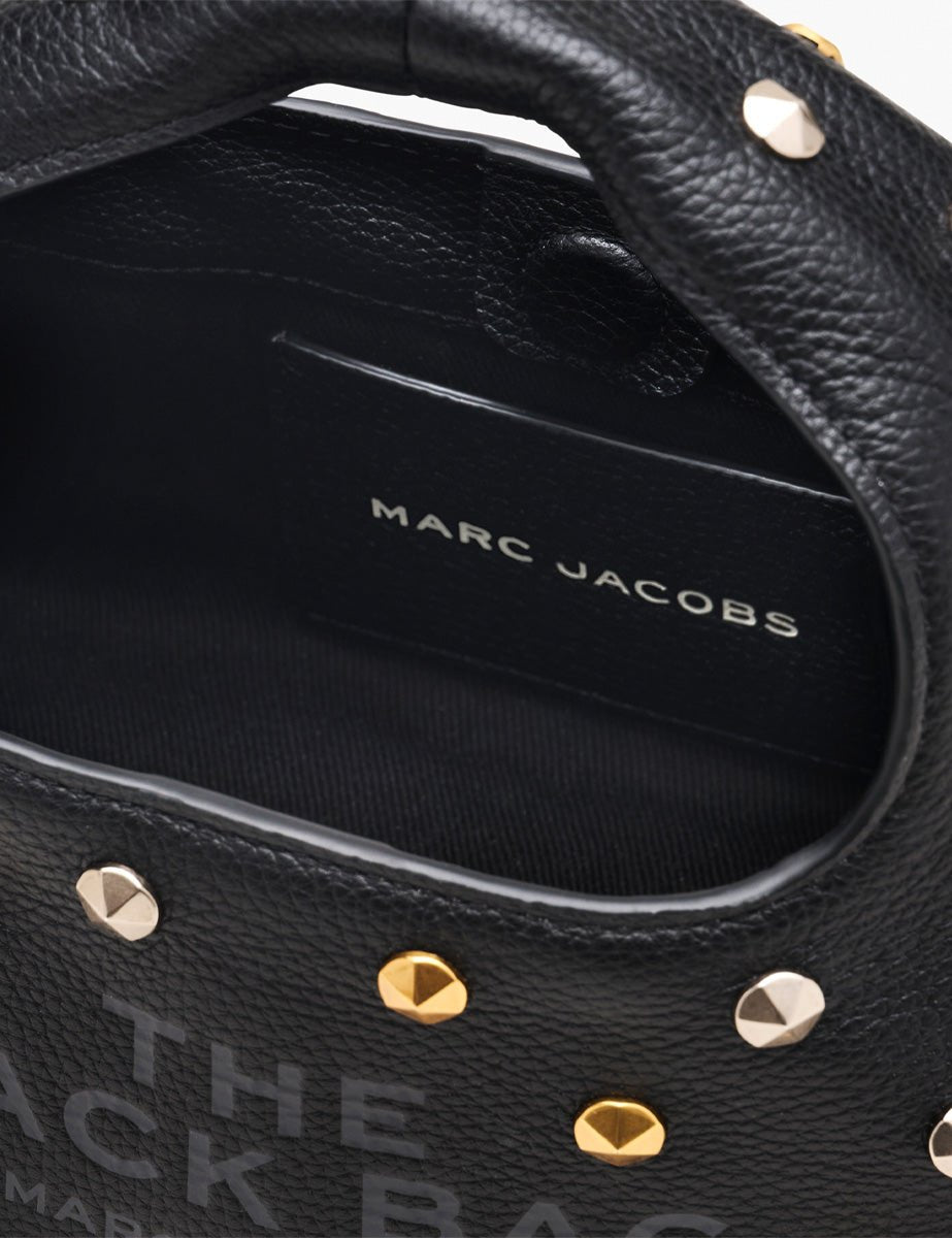 mini sack lea studs nero - marc jacobs - shopper