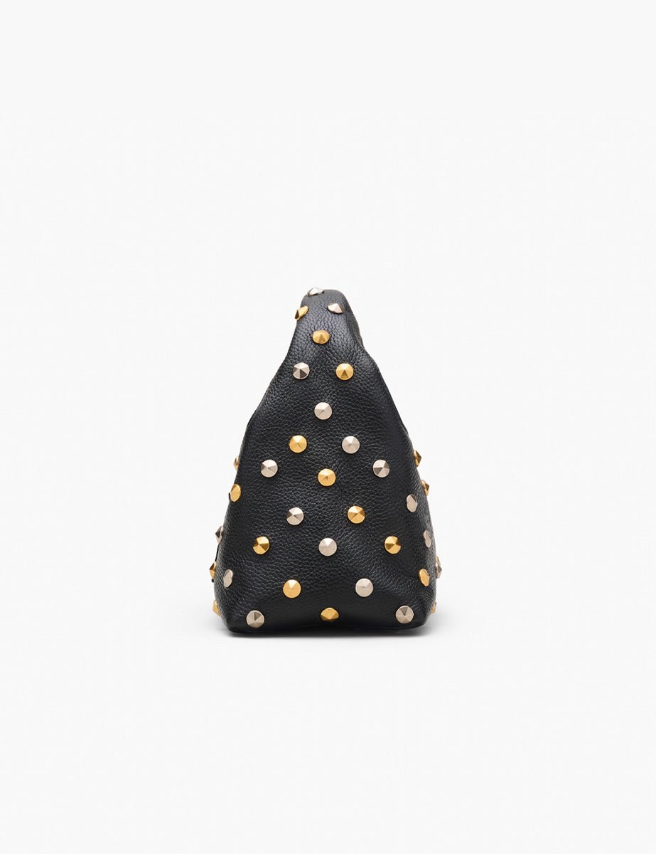 mini sack lea studs nero - marc jacobs - shopper