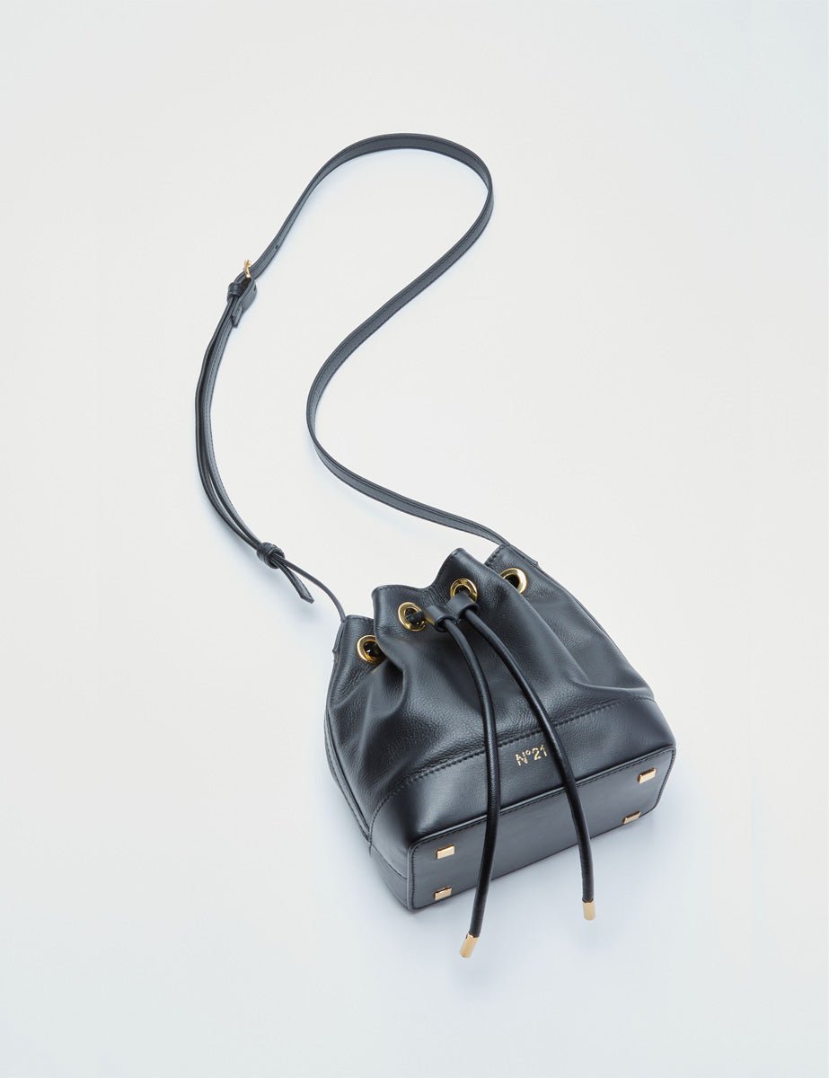 mini secchiello nero - n21 alessandro dell'acqua - shopper