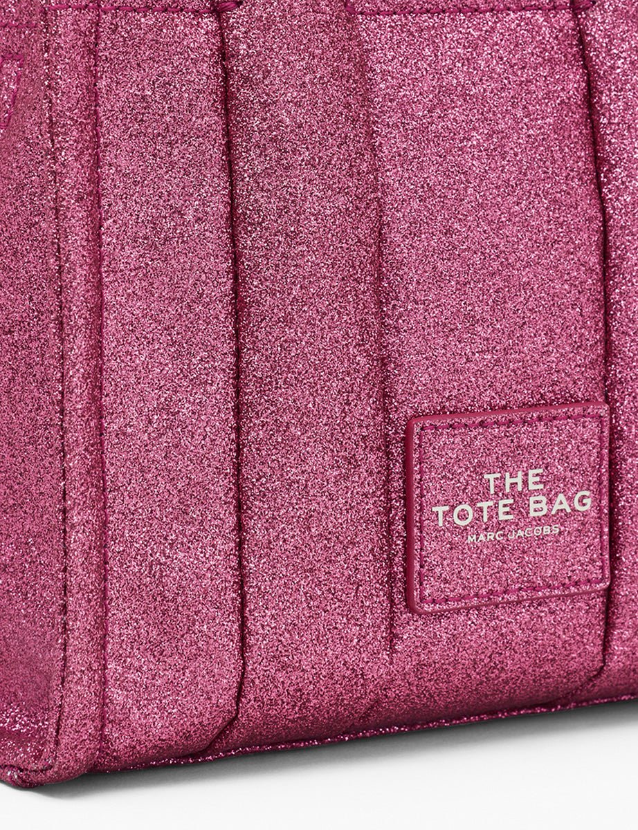 mini tote bag glitter lipstick pink - marc jacobs - mini bag