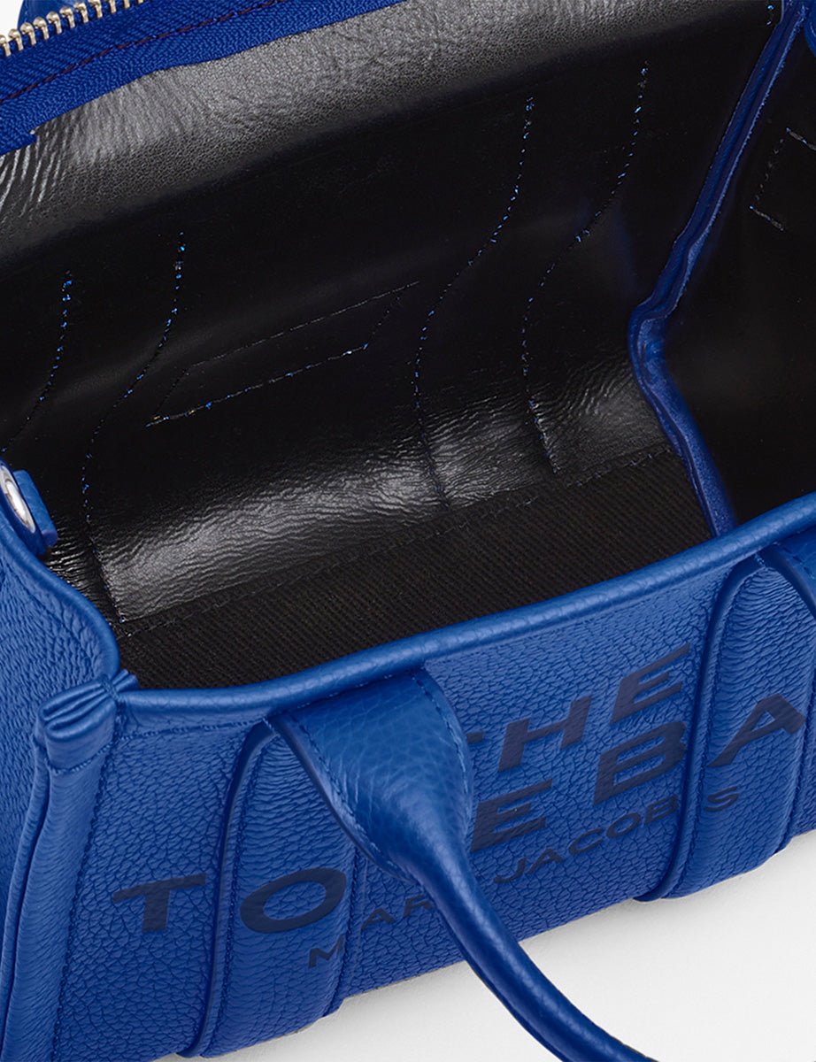 mini tote bag leather cobalt - marc jacobs - shopper