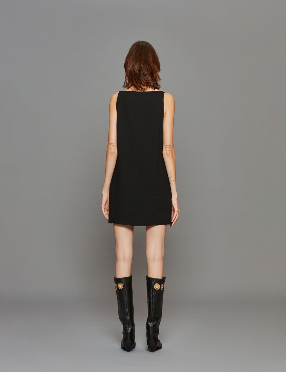 miniabito scollatura profonda nero - n21 alessandro dell'acqua - miniabito