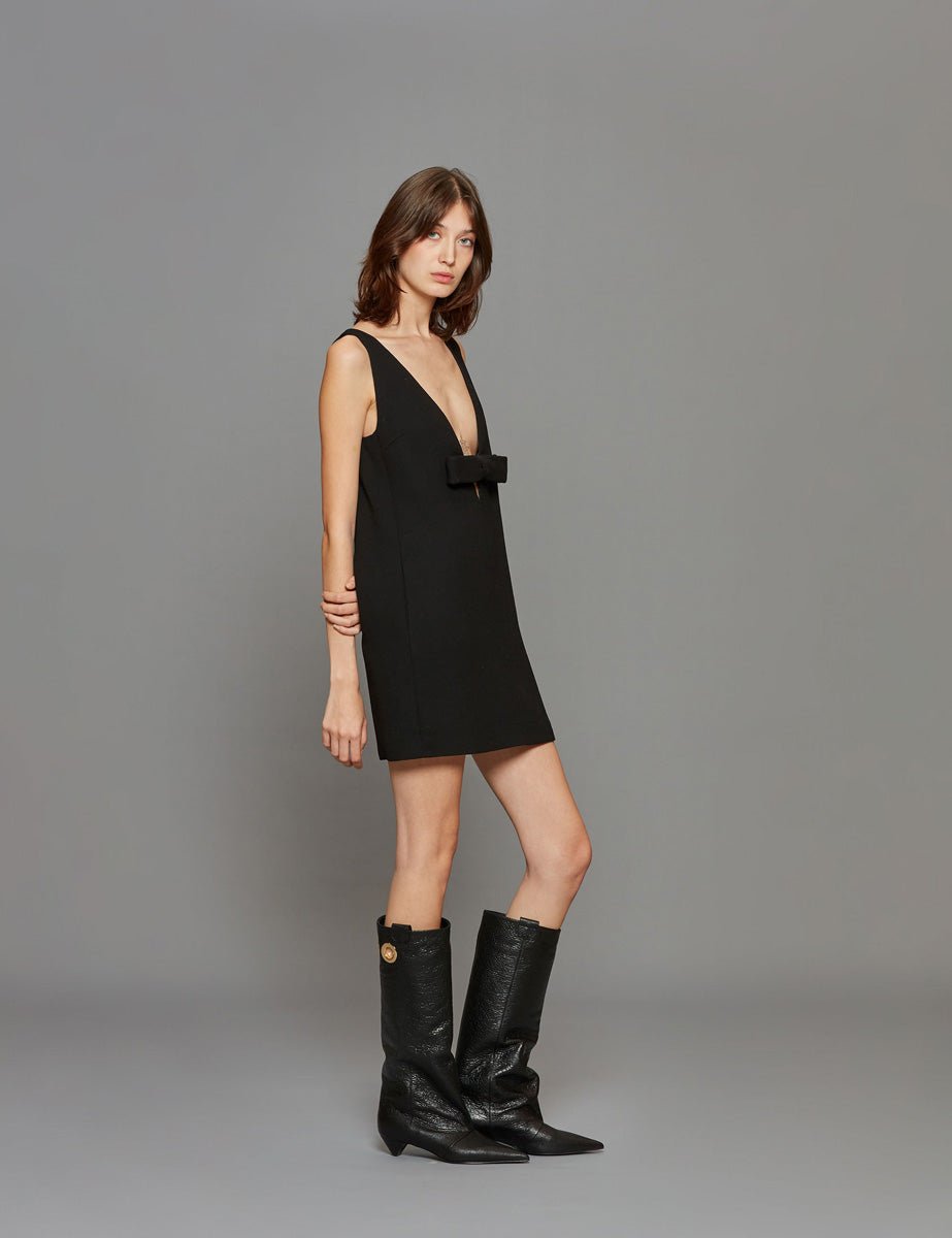 miniabito scollatura profonda nero - n21 alessandro dell'acqua - miniabito