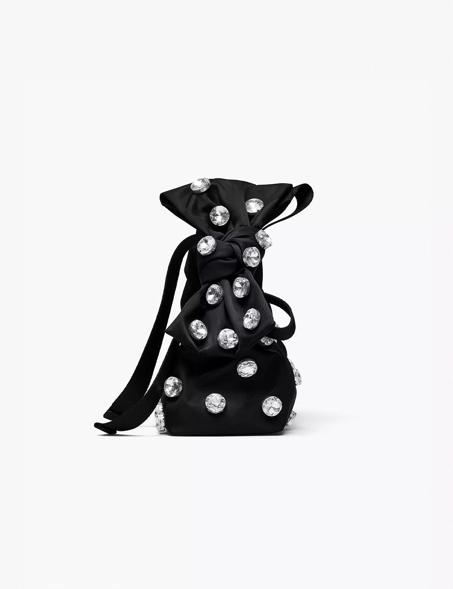 minisack bag studs nero - marc jacobs - clutch