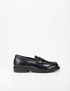 mocassino abrasivato blu - poesie veneziane - mocassino