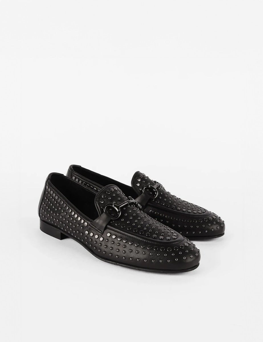 mocassino borchiette nero - poesie veneziane - mocassino