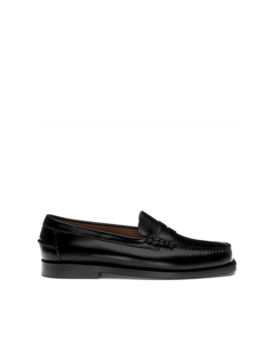 mocassino madison punta squadrata black - sebago - mocassino