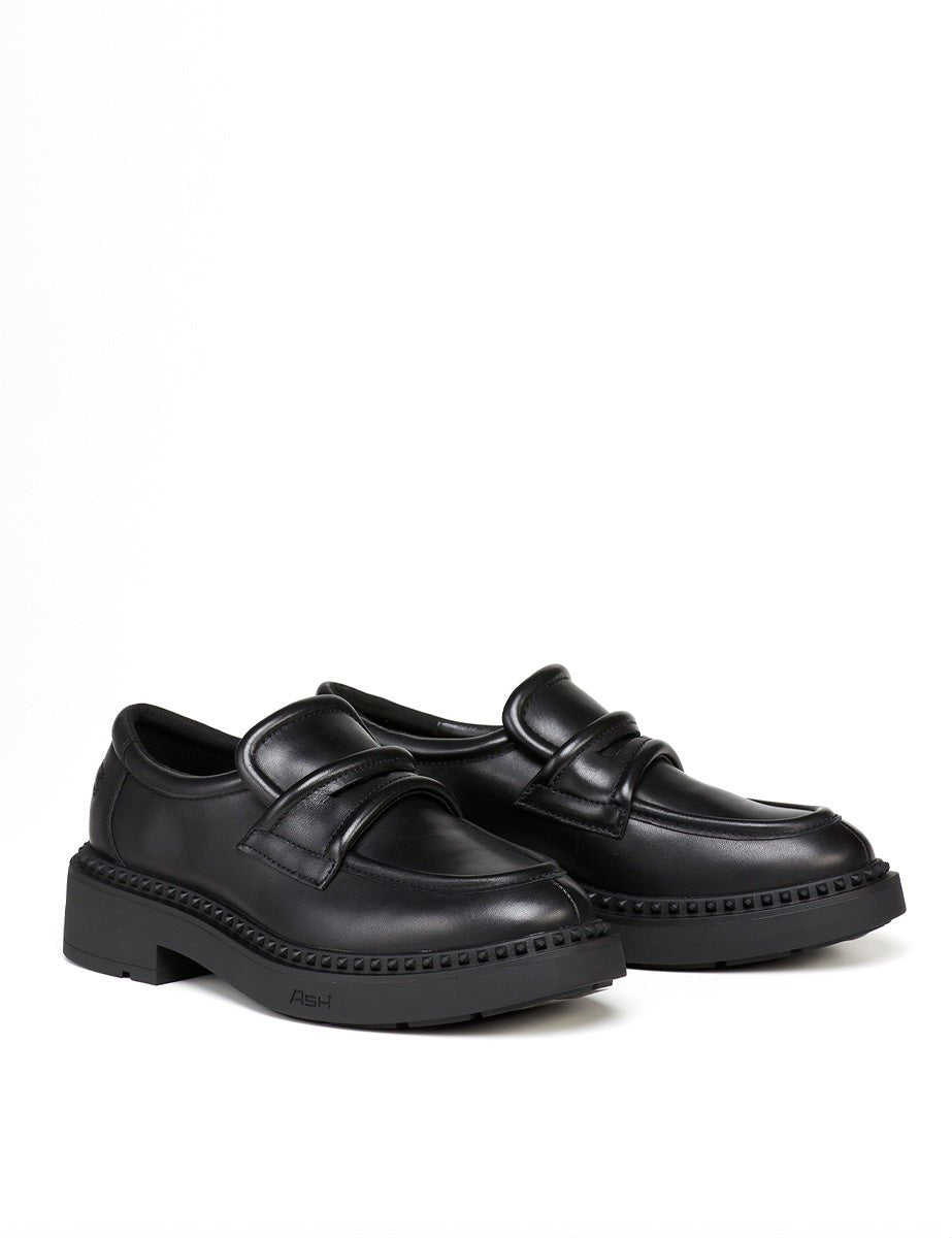 mocassino nappa black - ash - mocassino