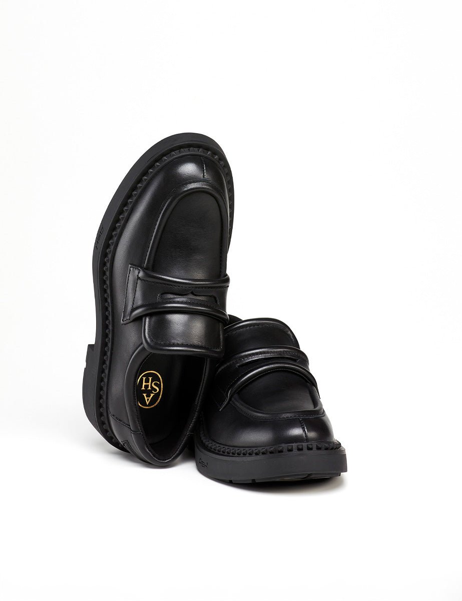 mocassino nappa black - ash - mocassino