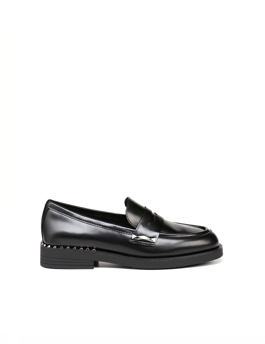 mocassino polish calf black - ash - mocassino