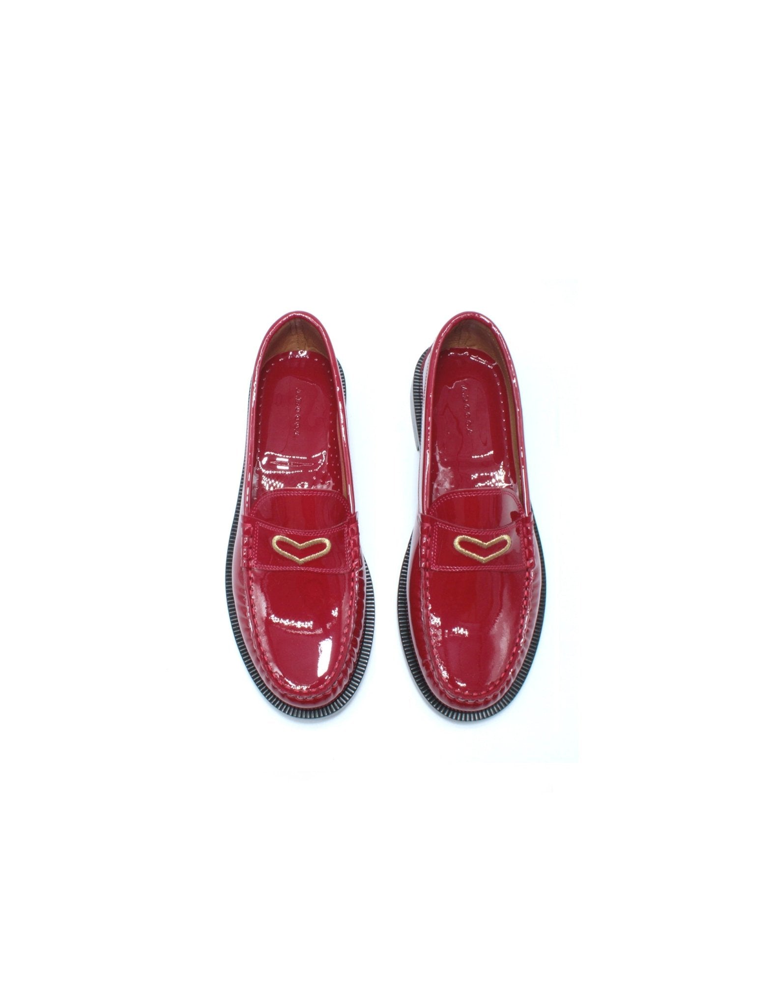 mocassino vernice rosso - a.bocca - mocassino