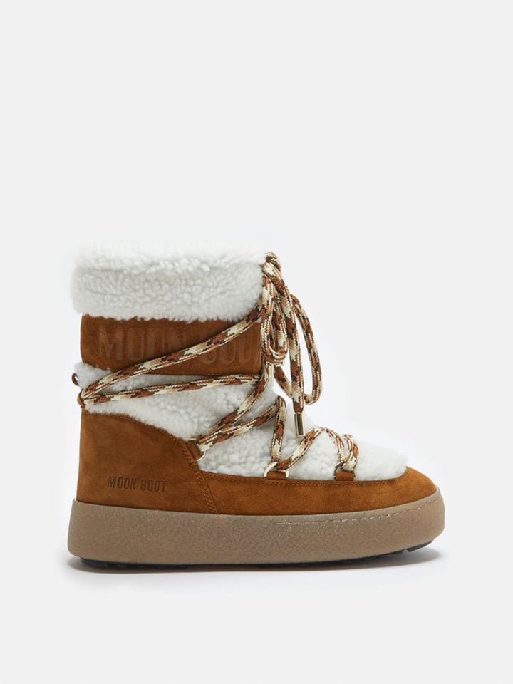 moon boot suede e pelo stringati - moon boot - doposci