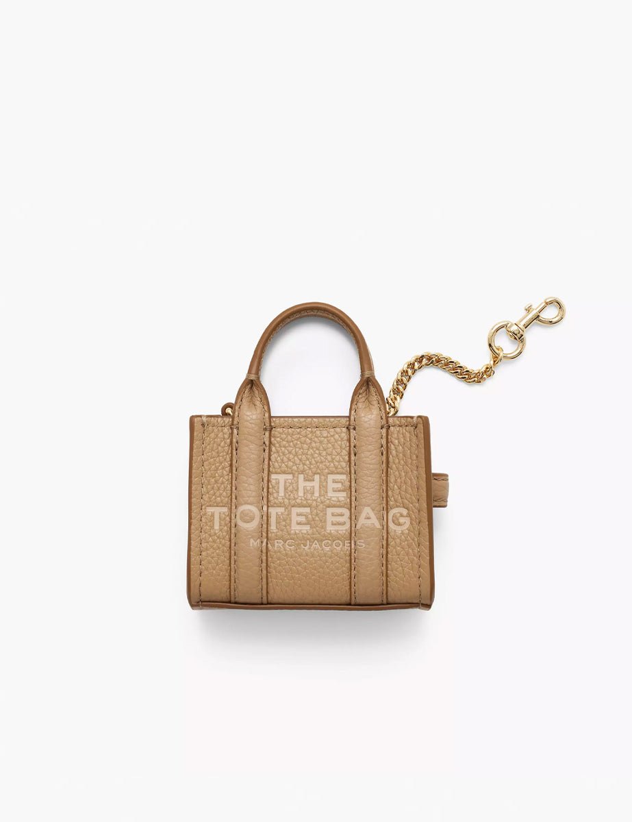 nano tote charm leather camel - marc jacobs - shopper