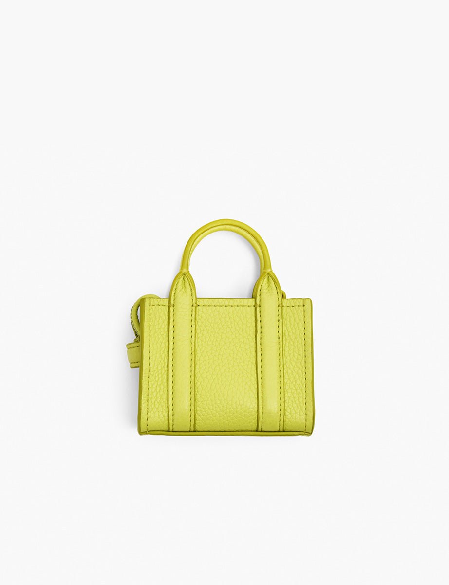 nano tote charm leather limoncello - marc jacobs - shopper