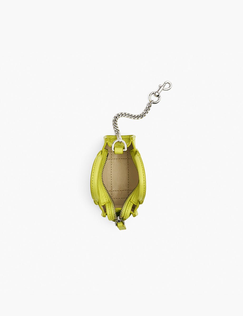 nano tote charm leather limoncello - marc jacobs - shopper