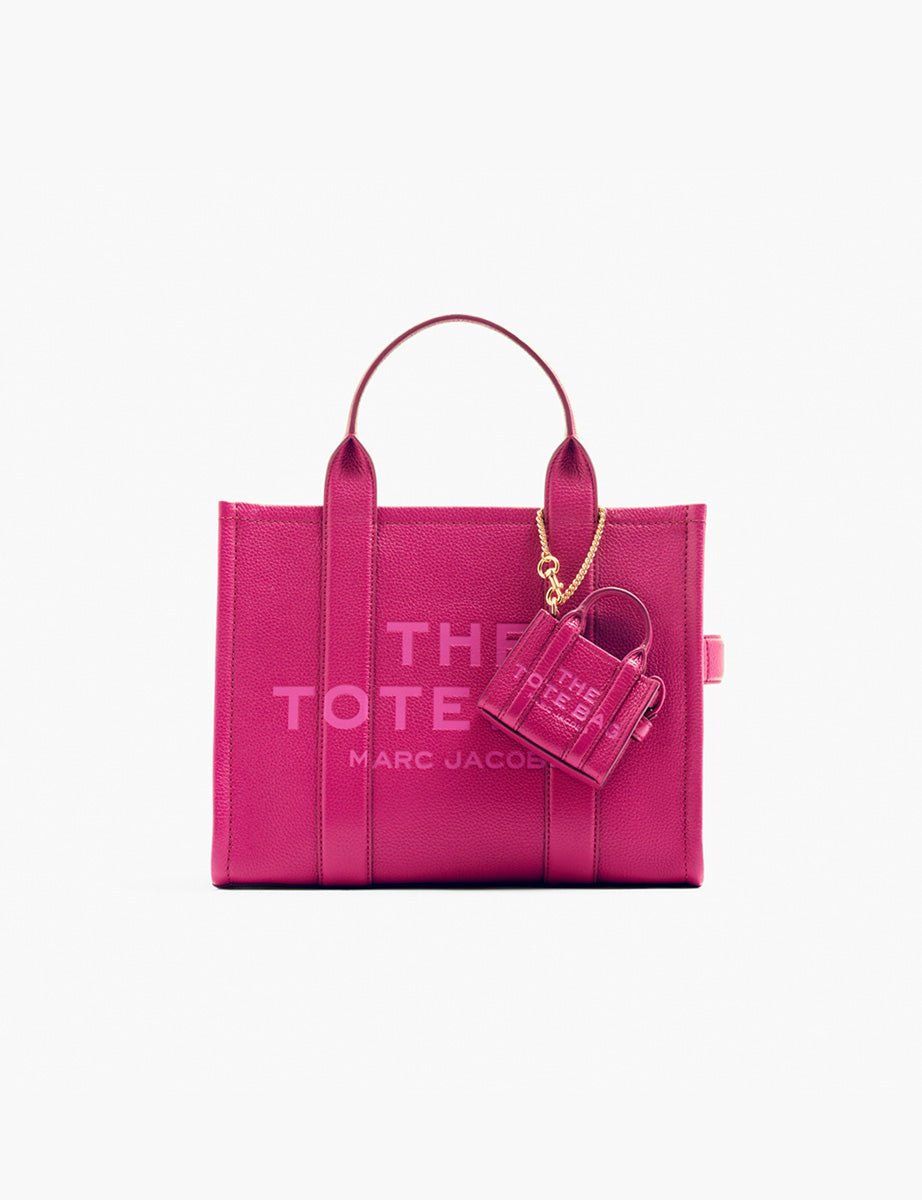 nano tote charm leather lipstick pink - marc jacobs - shopper