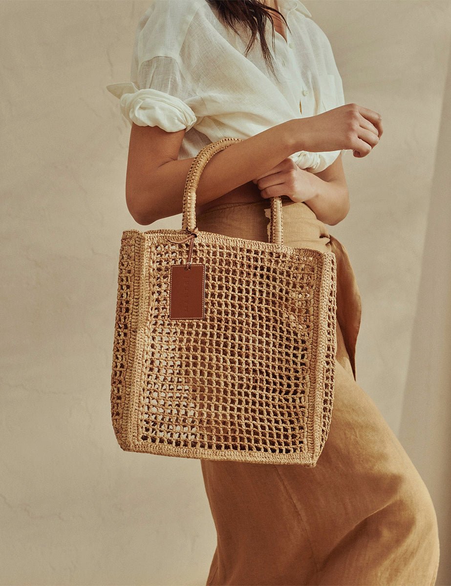 net bag natural tan - maneb� - shopper