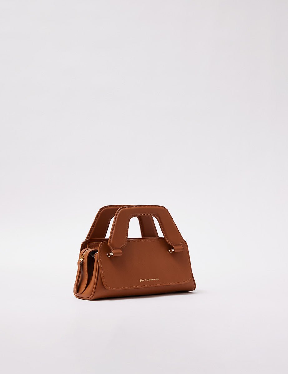 olivia micro tote bag rust - aim - clutch